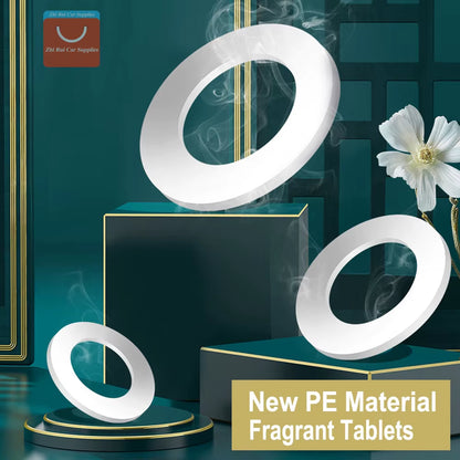 5-50 PCS PE Material Car Air Freshener Perfume Tablets Accessories Solar Rotation Car Perfume Diffuser Supplement Accessories