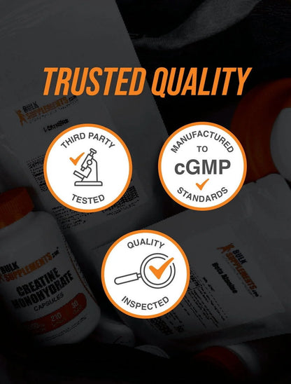 Bulksupplements Taurine Powder - Gluten Free, 2G per Serving - 500 Grams (1.1 Lbs) - 250 Servings